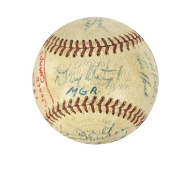 1960 Pittsburgh Pirates World Champion Team Signed Baseball (23 Signatures with Clemente)
